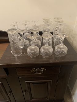 Crystal Glassware $1 A Glass Piece