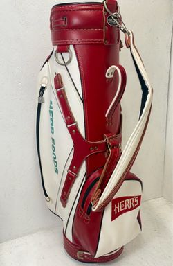 Rare Vintage Herr’s Foods Branded Leather Golf By Ron Miller Pro