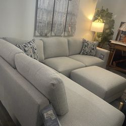 Brand New Sectional With Ottoman