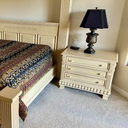 Exquisite Hand Carved Oversized Night Stands