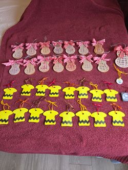 Handmade Charlie Brown ornaments