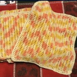 Baby Blanket With Matching Doll Blanket 