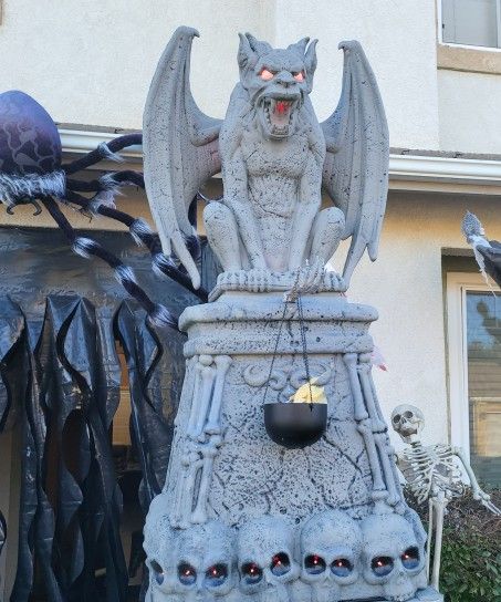2 Gargoyle with stands 