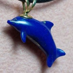 Lapis Lazuli Dolphin Pendant