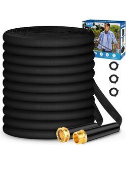 50ft Garden Hose, Non-Expandable Water Hose, Flexible, Ultralight, Anti-Sprain, Wear Resistant