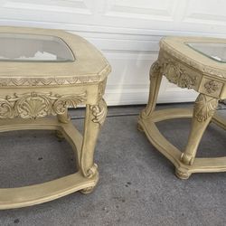 Side tables  set of two  $55  pick up only bonanza and lamb
