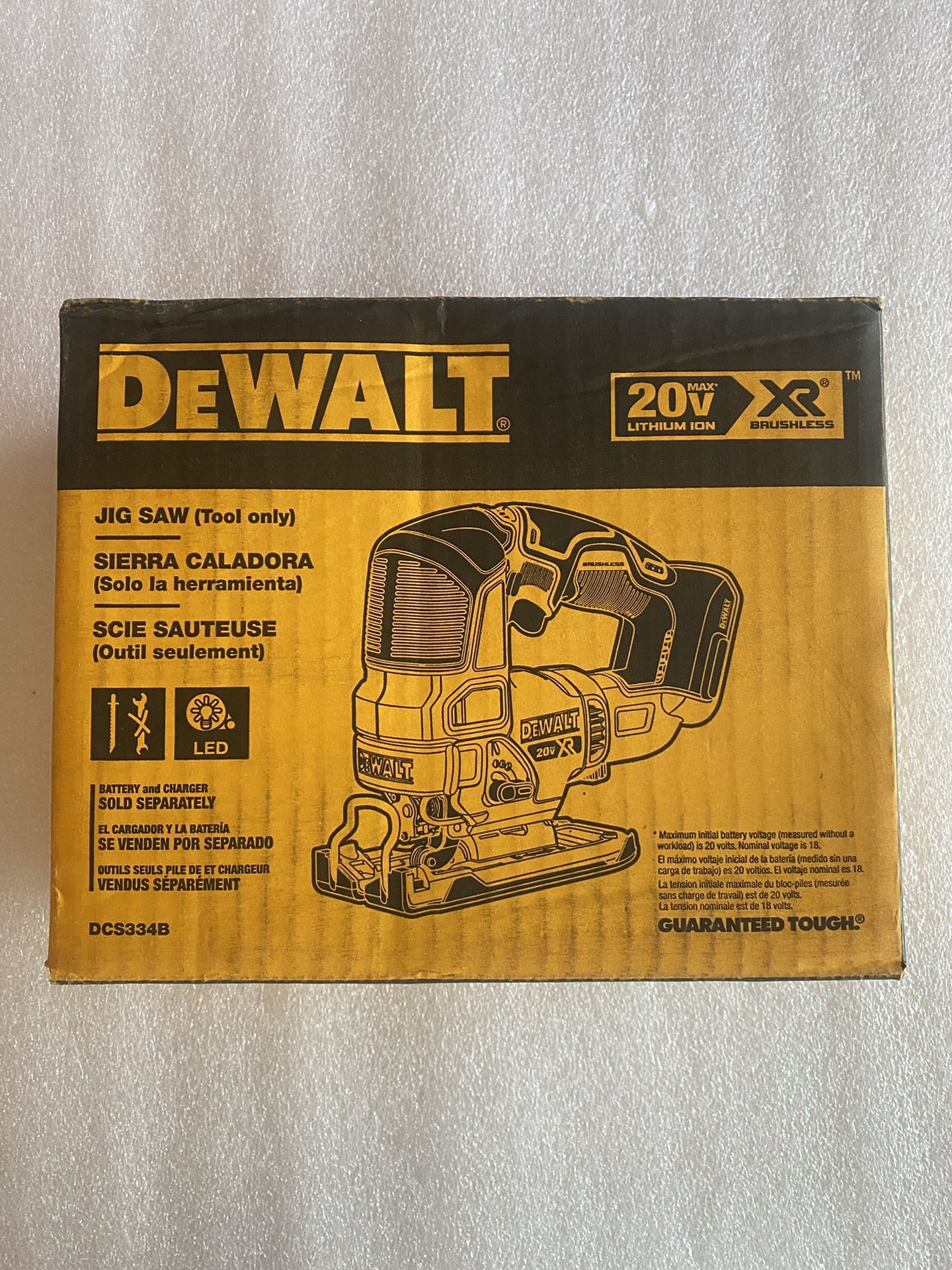 Dewalt 20v XR Jigsaw. TOOL ONLY. $150