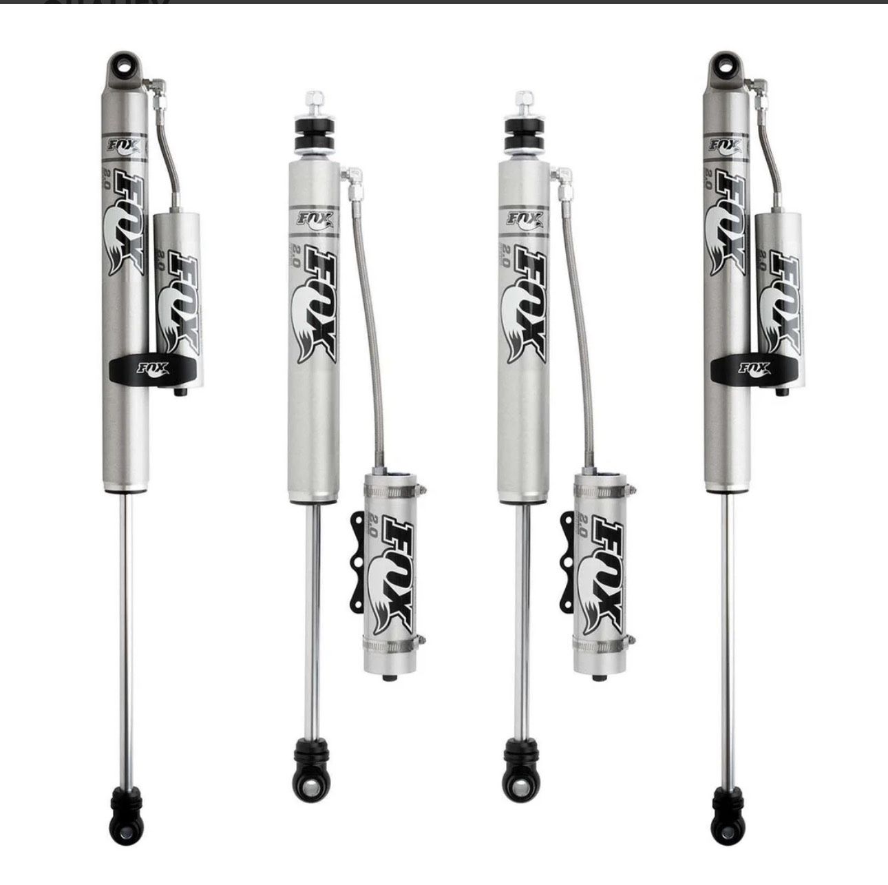 Fox 2.0 Performance Series w/ CD Reservoir Shocks Set for 2017-2023 Ford F350 Super Duty