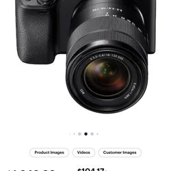 Sony A6400 with 18-135mm lens kit
