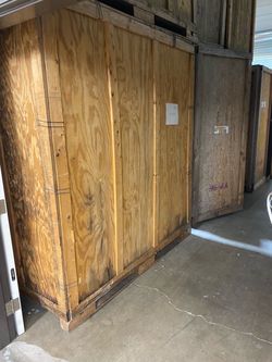 Large Wooden Moving Storage Crate