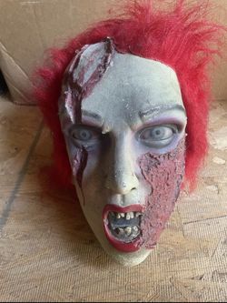 Halloween Prop/Decoration Red Hair Head