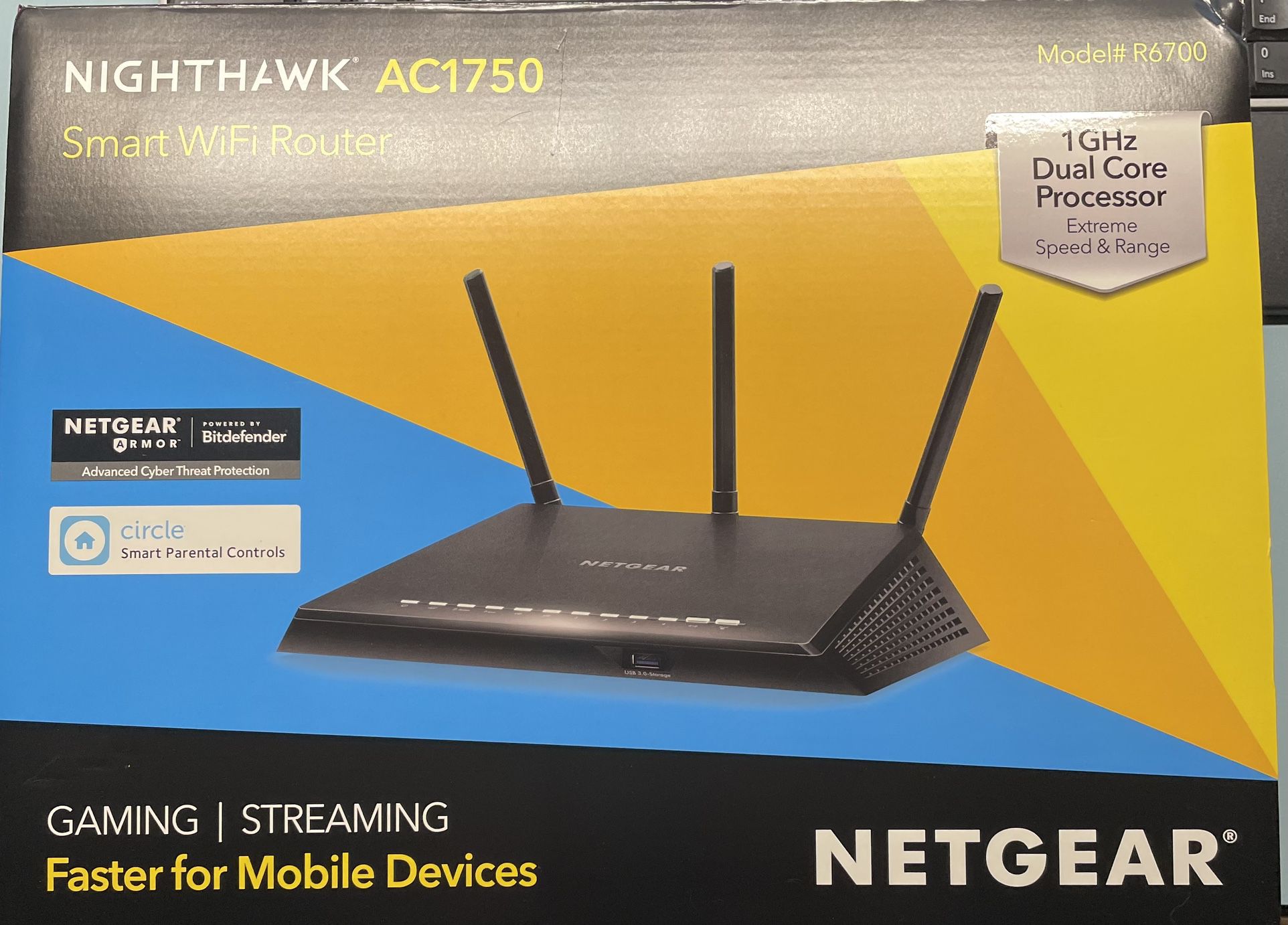 WiFi Router By Netgear- Nighthawk Ac1750