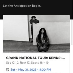 Grand National Tour Kendrick Lamar & SZA 