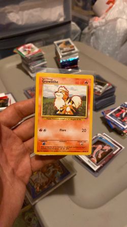Growlithe #028 Base Set Unlimited NM Pokemon Card
