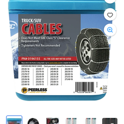 SUV snow cables