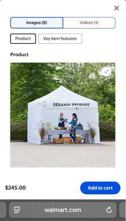 10x 10 canopy with side walls ozark trail