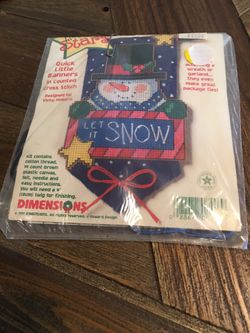 Let it snow cross stitch