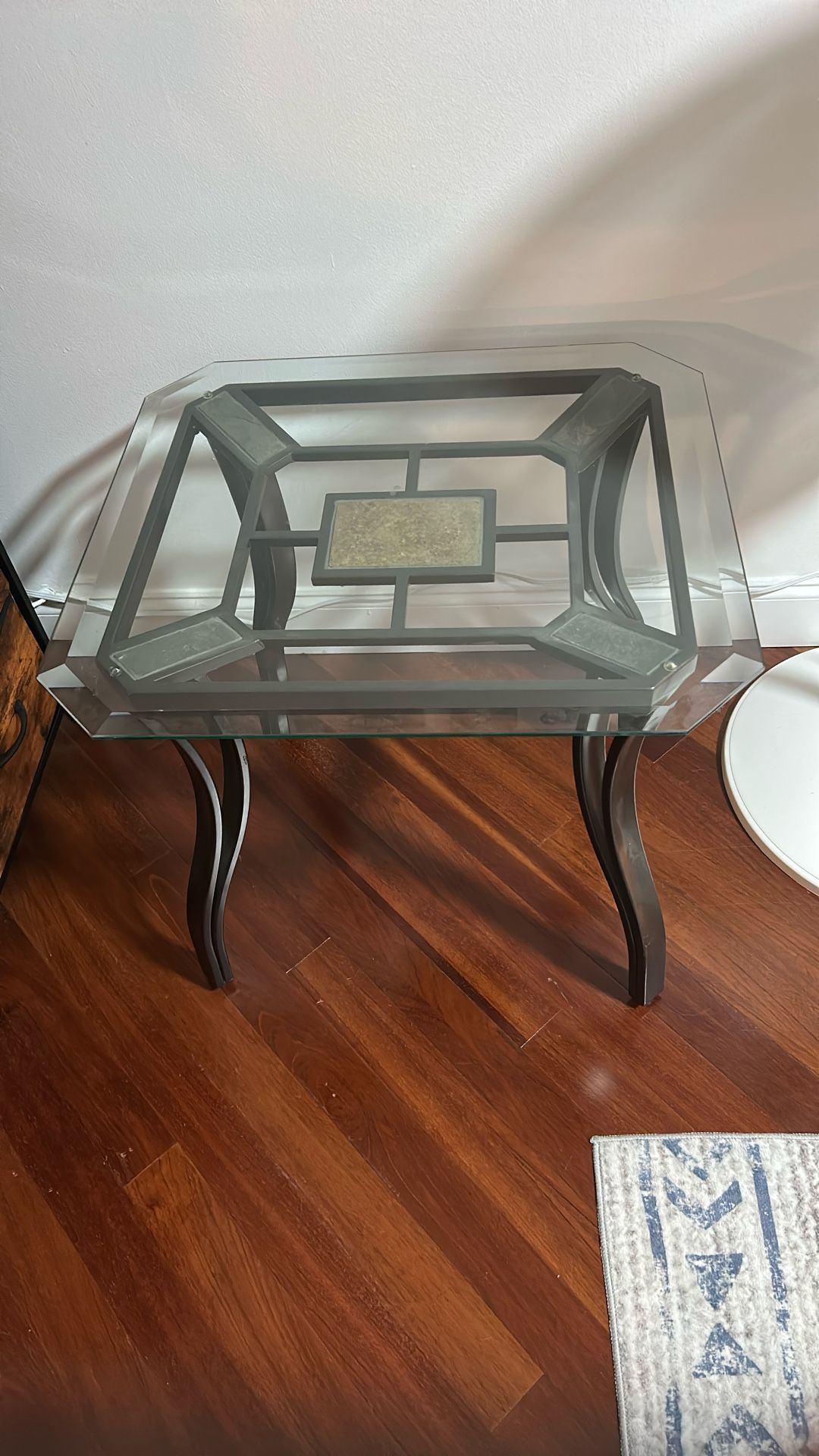 Glass End Table