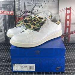 Adidas X Bape Golf Shoes  Stan Smith Anniversary Men's Size 12 US IG5916 NEW