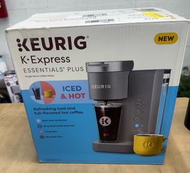 NEW Keurig K-Express Essentials Plus Single Serve Coffee Maker Gray