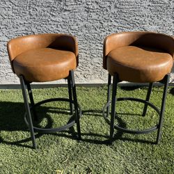 Modern Counter-Height Bar Stools – Set of 2 🪑✨ (Free Delivery 🚚)