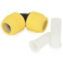 1-1/2" IPS 90-degree Compression Elbow for SDR-11 Yellow PE Gas Pipe