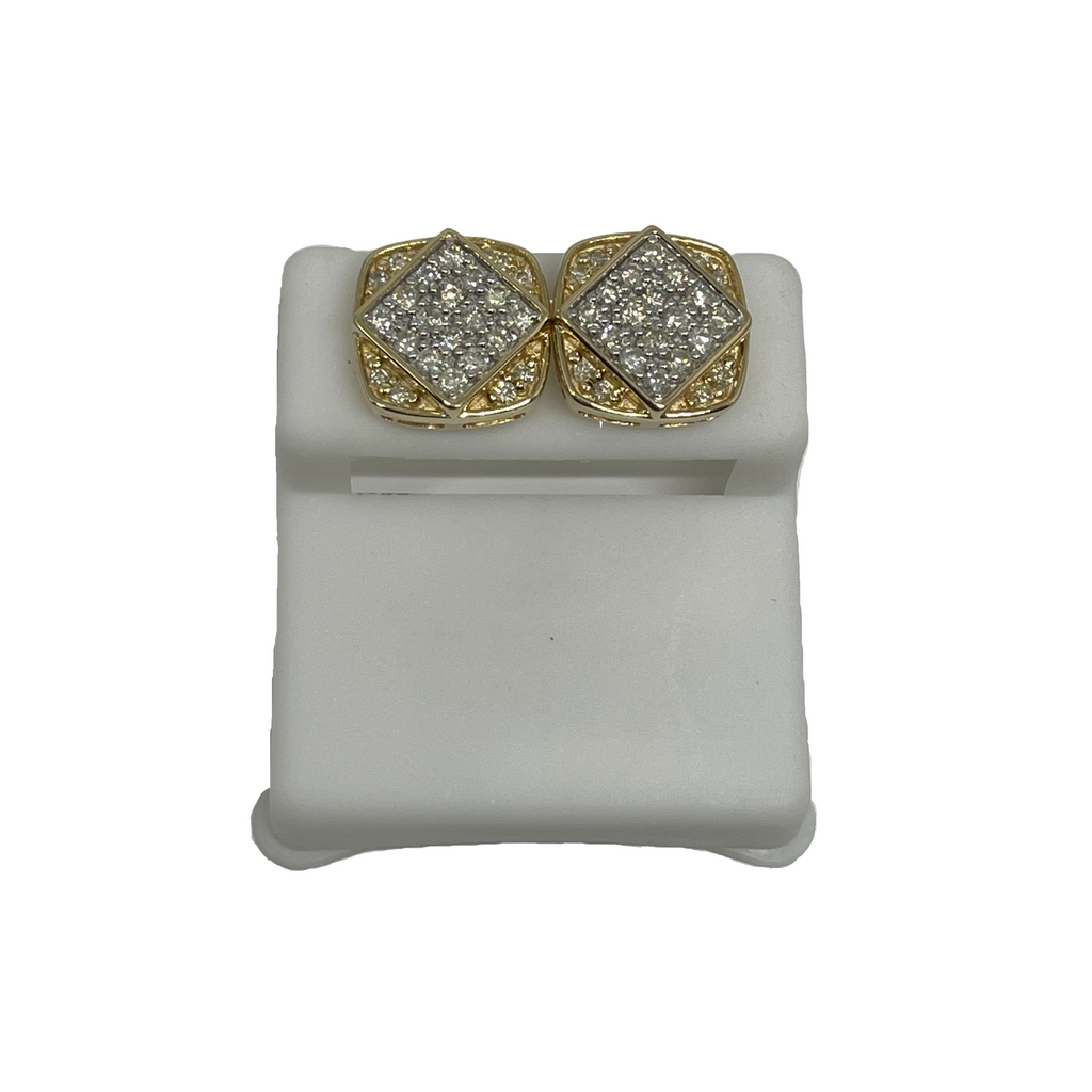 10k 1.00ct Diamond Stud Screw Back Earing GCLA028