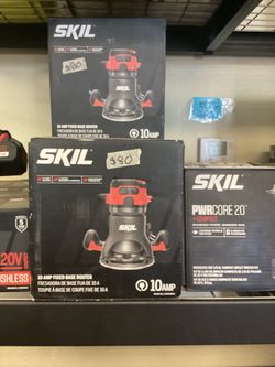 SKIL Corded 1/2 Fixed Base Router $80