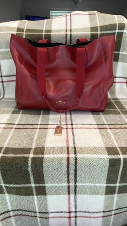 Coach Red Elegant Leather Tote