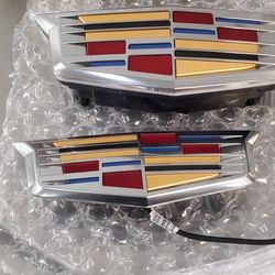 Front & Rear 2025 Cadillac Escalade Emblems