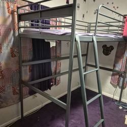 2 Bunk Beds Great For Study Space On The Bottom Or Twin/full.