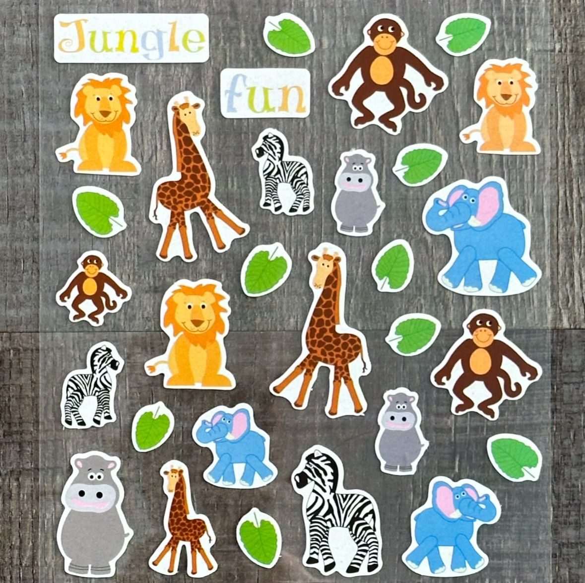 New Jungle Fun Animal Scrapbook Stickers