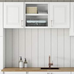 White Laundry Cabinet
