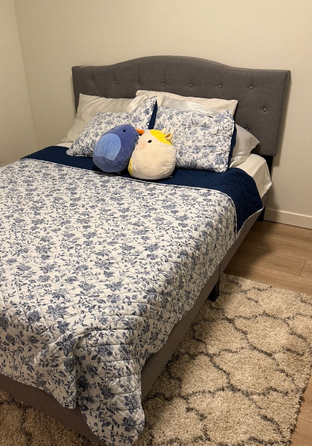 Queen size Headboard & Bed frame