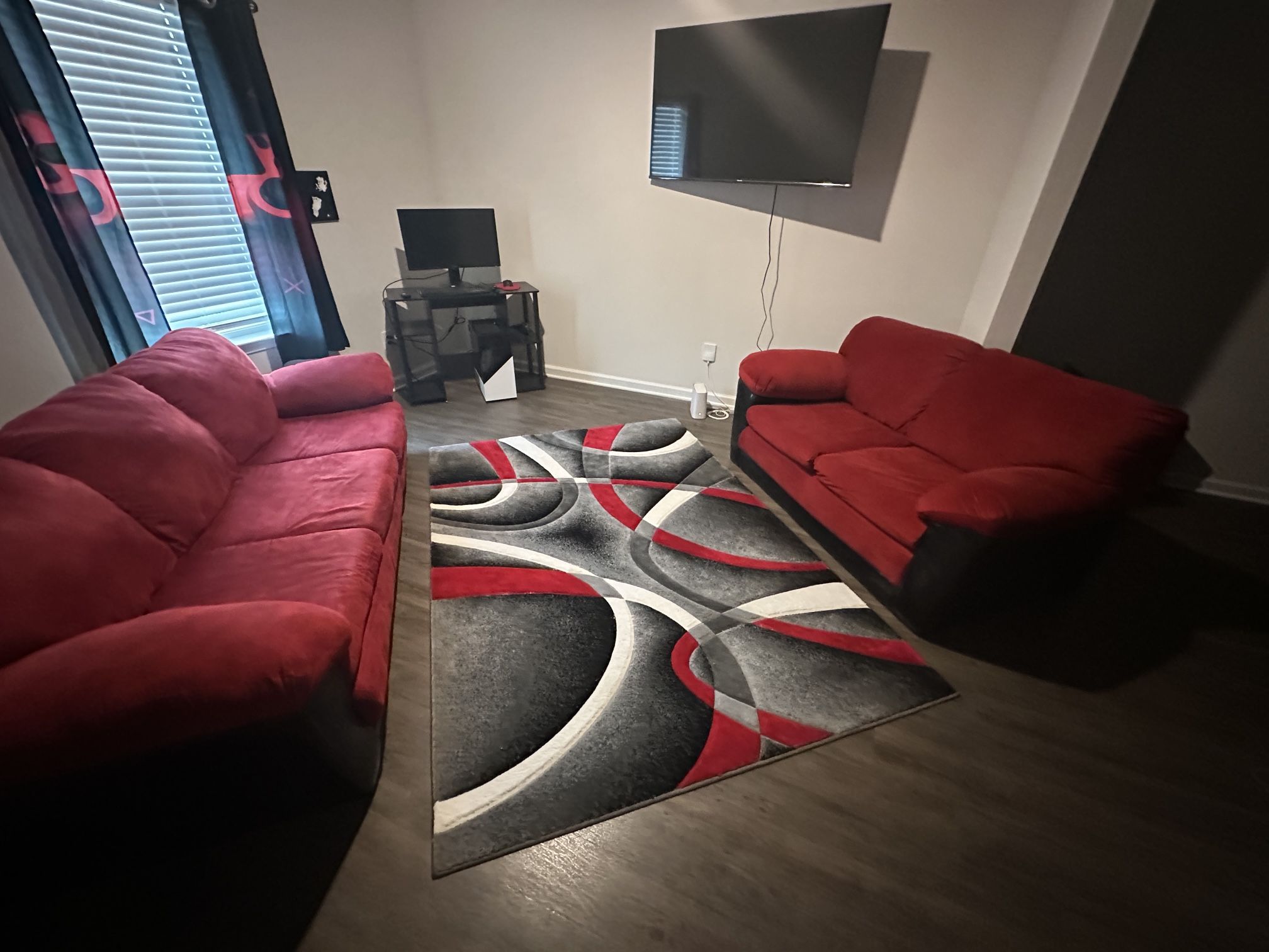 Red Couch Set