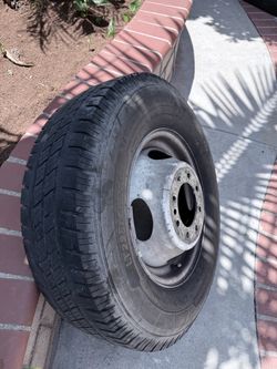 LT225/75R16 Tire on Steel Wheel