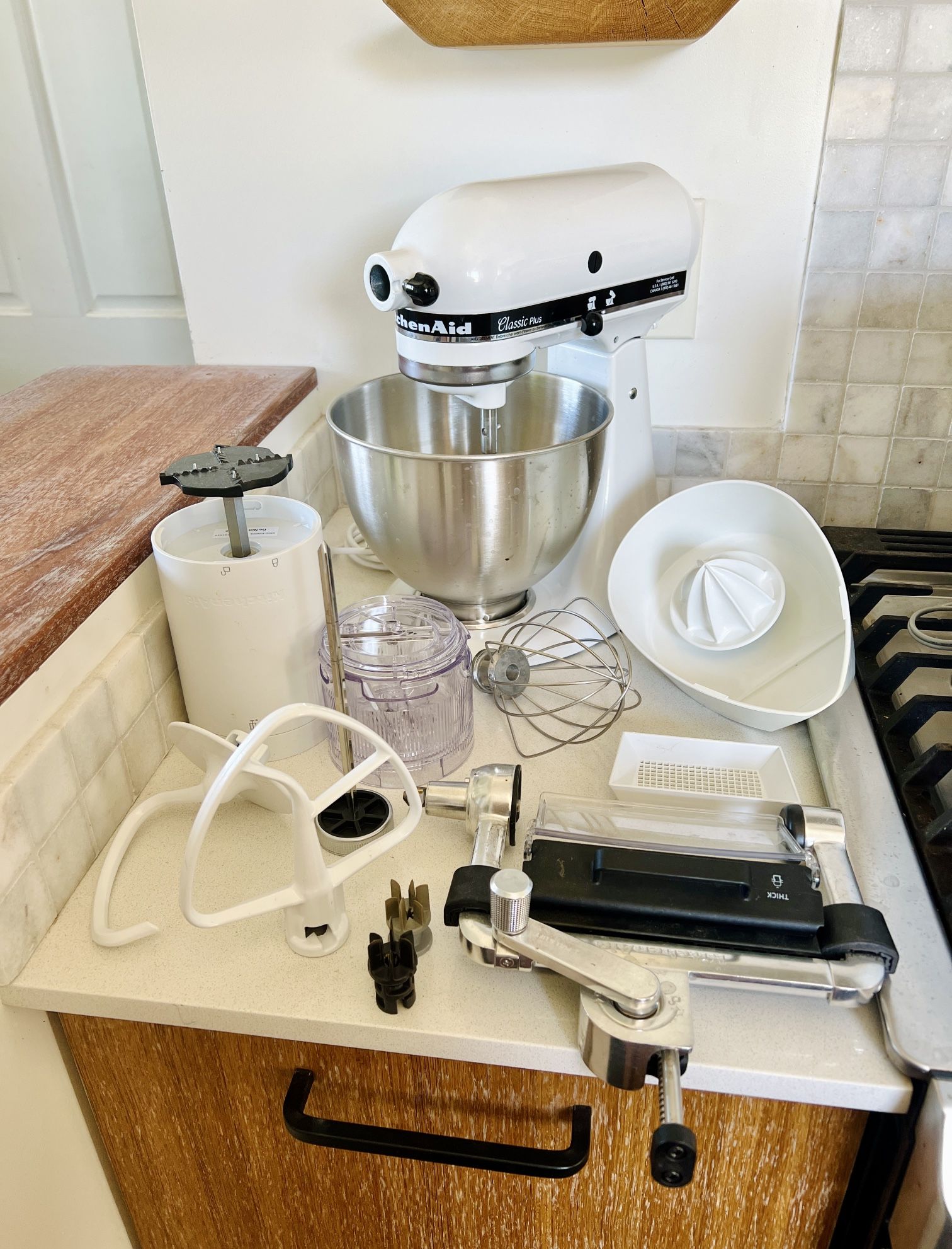 KitchenAid Classic Plus 4.5 Qt Tilt-Head Stand Mixer w/ Various Attachments
