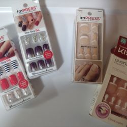 Impress ~ Press-on Manicure & KISS Everlasting French Toenails 