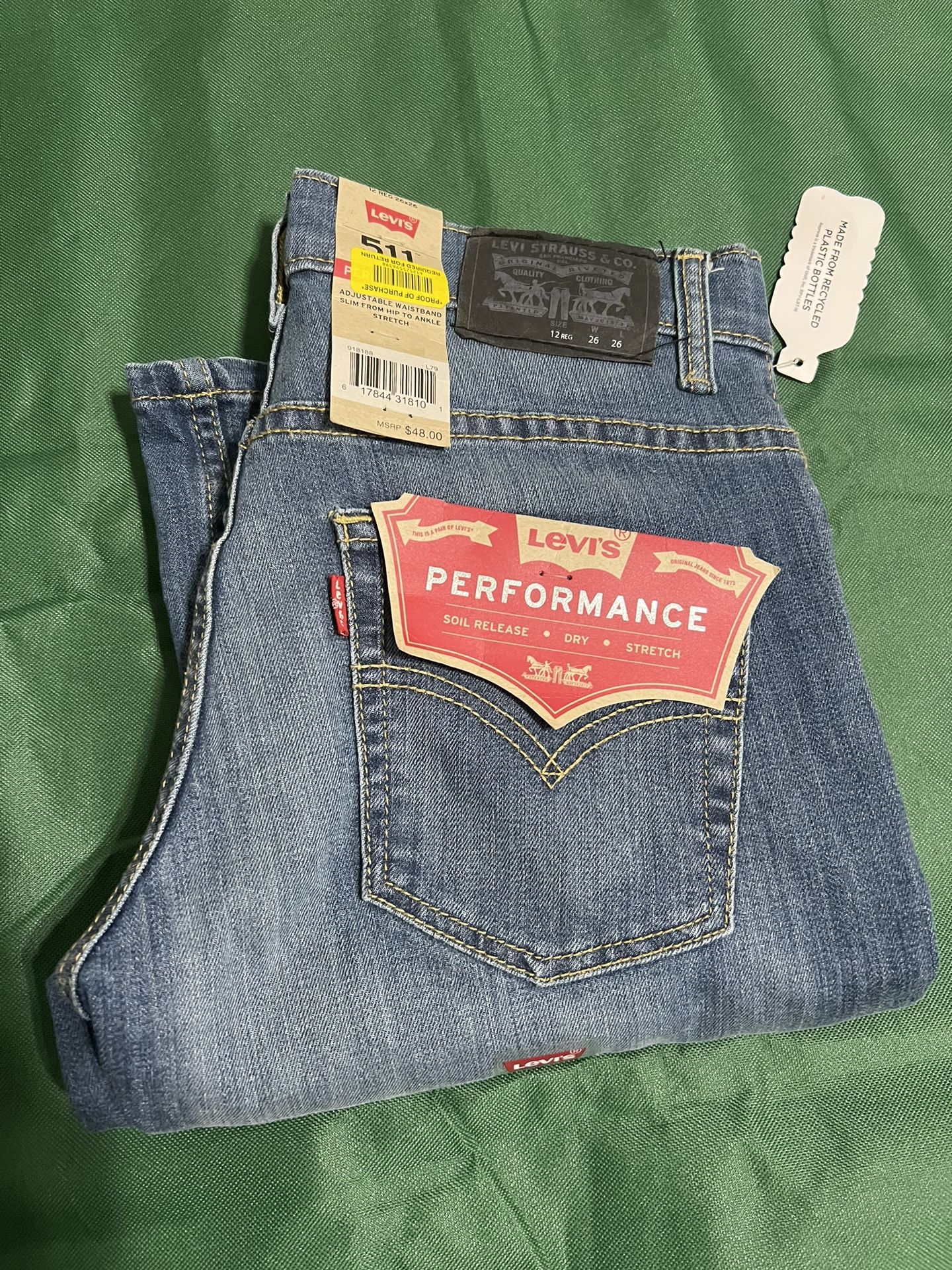 Boys Levi’s 511 Slim Size 12 Brand New 