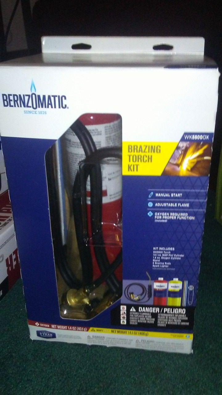 Bernzomatic WK5500OX Brazing Torch Kit - New in Box!