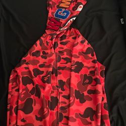 Bape Hood red