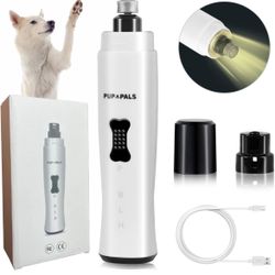 PUP PALS Dog Nail Grinder with 5 LED Shadow Free Light