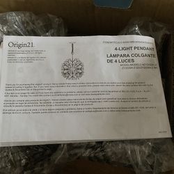 NEW Origin 21 Corvallis Black 4 Light Pendant 