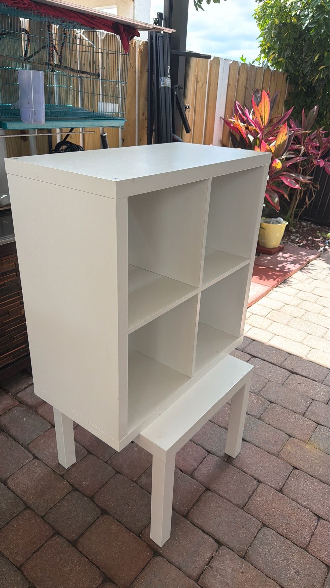 IKEA KALLAX White Shelf Unit / Storage Organizer (4 Cubes)