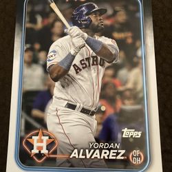 2024 MLB Topps Yordan Alvarez Houston Astros Jumbo Size Baseball Card
