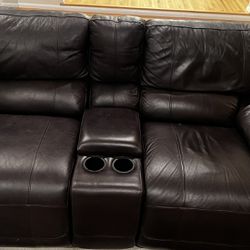 Leather Couch/Sofa - Reclining Seats