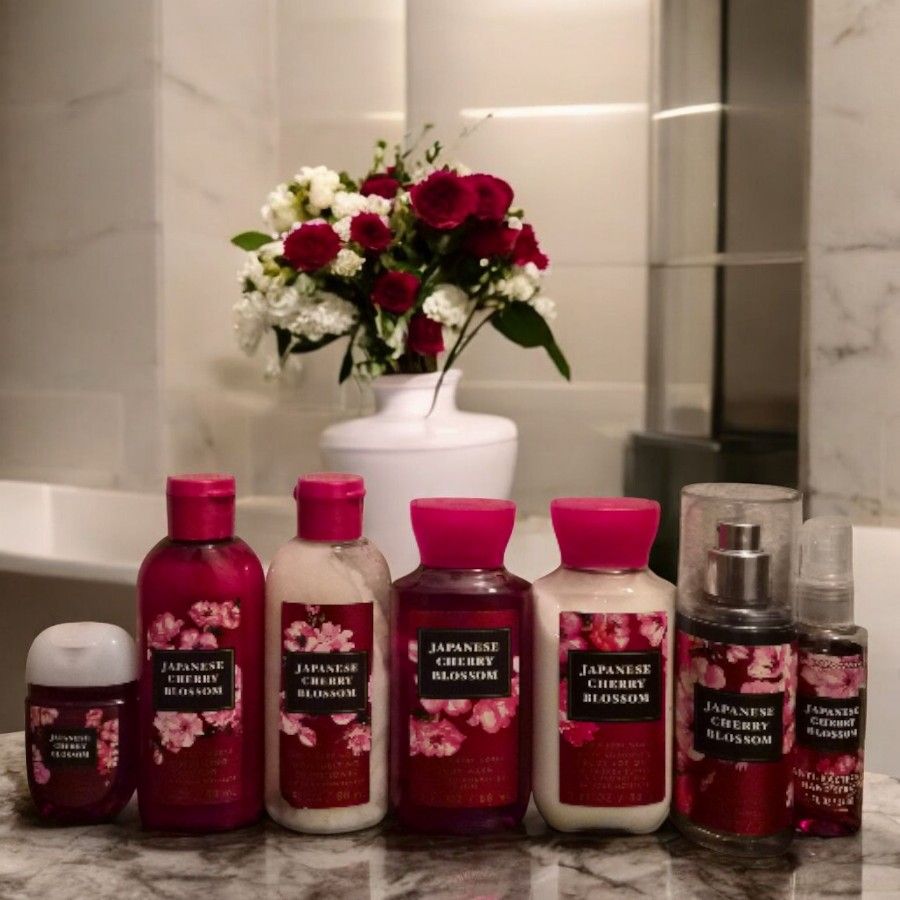 Bath & Body Works Travel Size Bundle - Japanese Cherry Blossom 