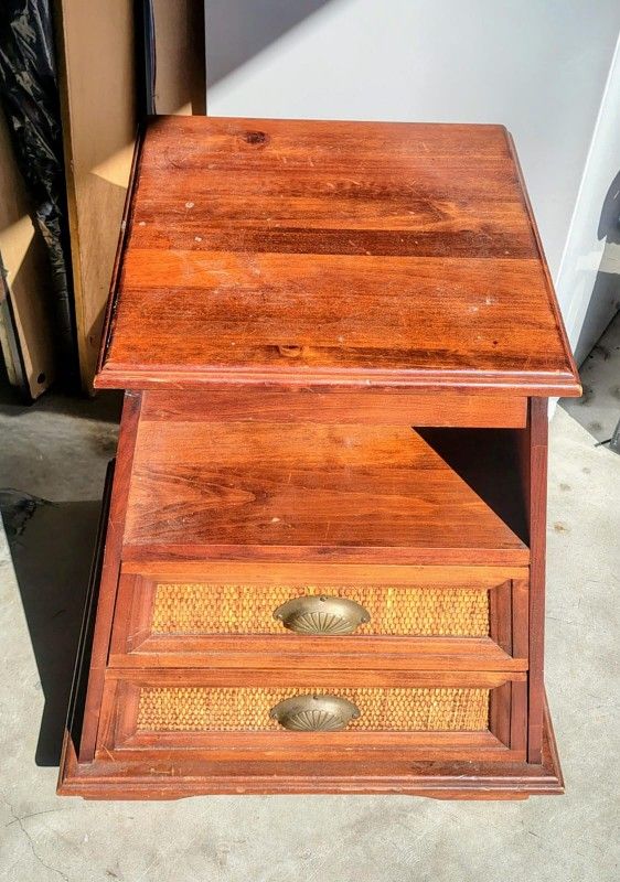 Mahogany Pier 1 Imports + Storage Chair 