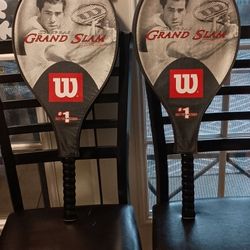 2 Wilson Tennis Rackets In Good Condition 