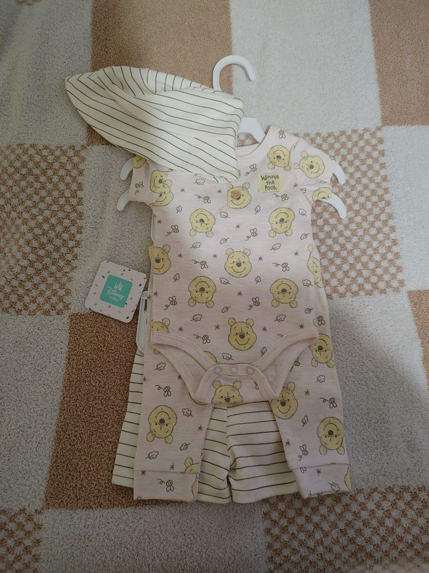 5-Set Winnie The Pooh Baby Clothes - New